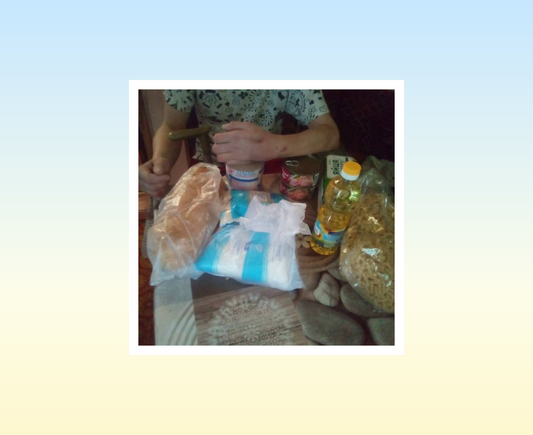 Delivering food to people in Kharkiv